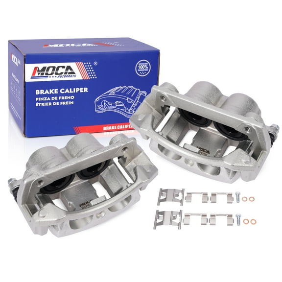 MOCA AUTOPARTS 2x Front Disc Brake Caliper w/ Bracket Fit for 1999-2003 Ford F-150 4.2L 4.6L 5.4L & 2004 Ford F-150 Heritage 4.2L 4.6L 5.4L & 2002 Lincoln Blackwood 5.4L