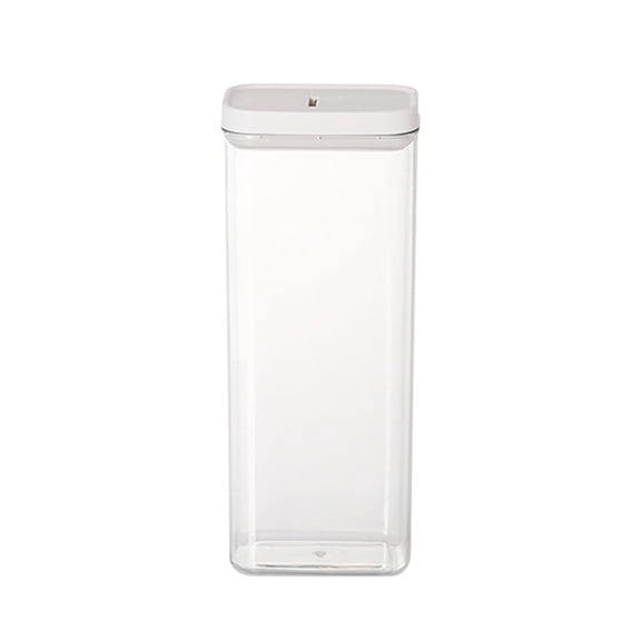 Plastic Airtight Food Storage Container Jar with Locking Lid | Clear Kitchen Canister for Snacks, Grains & Dry Goods | Leak-Proof Seal & Space-Saving Design