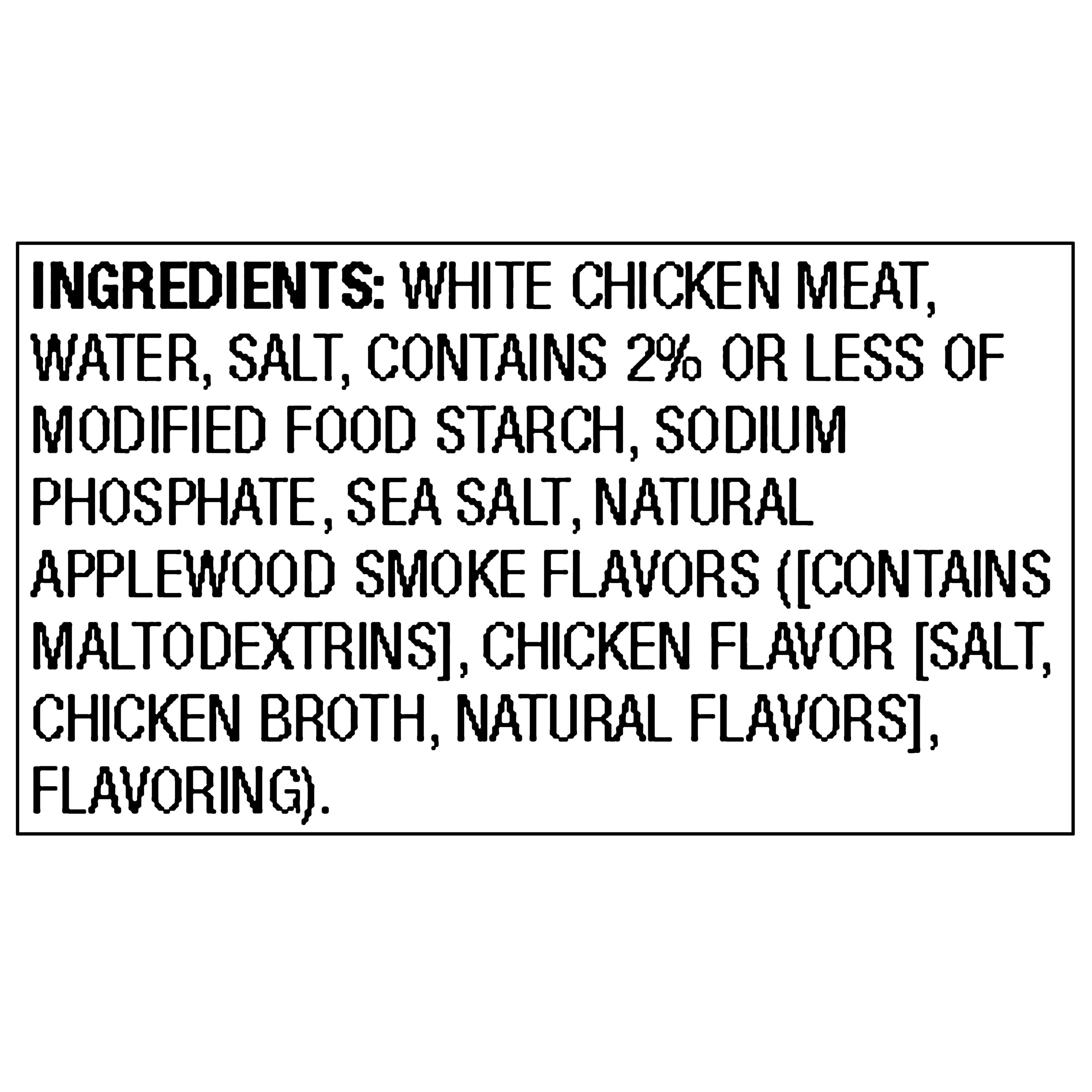 Great Value Premium Applewood Smoked Fully Cooked White Chicken Pouch, 2.6 oz