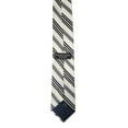 thumbnail image 2 of ROMARIO MANZINI BLACK AND WHITE MULTIPLE STRIPES WOVEN NECKTIE, 2 of 3