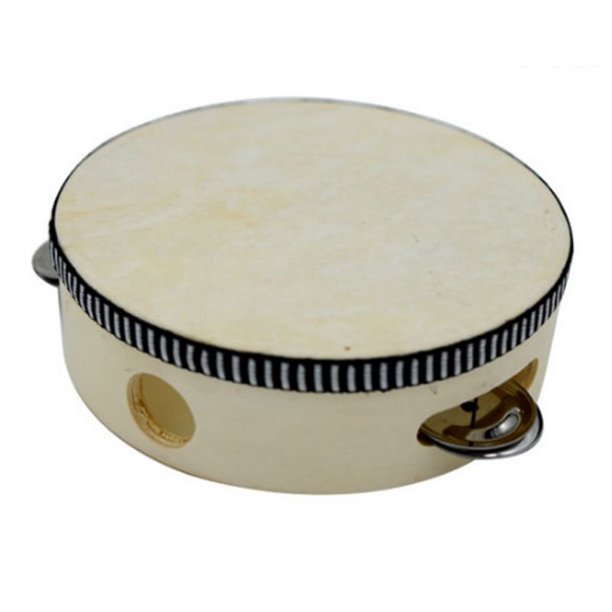 4 / 6 / 8 / 10 Inch Tambourine Drum Children Faux Sheepskin Polyester