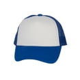 thumbnail image 1 of Top Headwear Youth Trucker Cap - Snapback Kids Baseball Hat White/Royal, 1 of 2