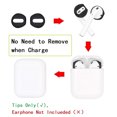 thumbnail image 4 of Flmtop 2 Pairs Ultra-slim Silicone Protector Case Cover for Apple AirPods Ear Buds Tip, 4 of 10