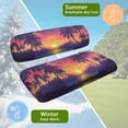 thumbnail image 5 of Uorisanigo Hawaii Sunset Palm Tree Golf Seat Cushion Cover Washable Golf Cart Seat Cushion Pad Anti-Slip Seat Cushion and Backrest Pad Universal Club Car and More 2-Seater Golf Carts, 5 of 7