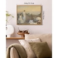 thumbnail image 6 of Drsoum French Vintage Lady Hydrangea Wall Prints Classic Retro Farmhouse Rustic Art 11x14in Natural Framed Decorations for Living Room Bedroom, 6 of 6