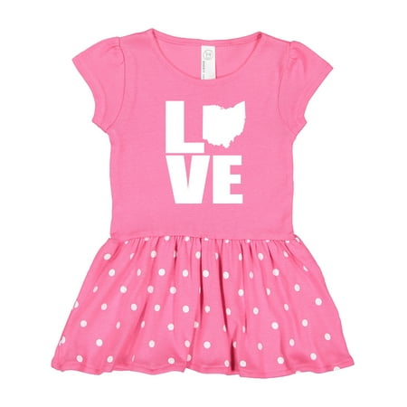 

Inktastic Ohio Love Gift Toddler Girl Dress
