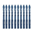 thumbnail image 1 of 10Pcs High Hardness Eccentric Drill Precision Drilling 6mm Glass Tile Ceramic Punching Rock Slab Triangle Drill Bit, 1 of 5
