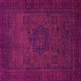 thumbnail image 1 of Ahgly Company Indoor Square Abstract Pink Modern Area Rugs, 3' Square, 1 of 4