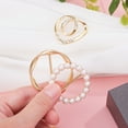thumbnail image 6 of RODSHAKE 3pcs Shirt Tie Clips Scarf Clips T-Shirt Knot Rings Decorative Scarf Buckle Shawl Rings Waist Clips Fashion Clothes Accessories, 6 of 8