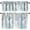 Coastal 1, variant on Ocean Beach Valances for Kitchen,Watercolor Underwater Gold Shell Coral Underwater Animals Plant Seaweed Home Decor Rod Pocket Window Drapes for Kitchen Bedroom 54x18in