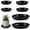 White, variant on 6 Pack Wave Plastic Plant Saucer, White Round Drip Tray, Heavy Duty Plastic Flower Pot Tray for Indoor Outdoor Home Garden 6/7/9 Inch