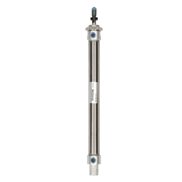 Mini Air Cylinder Stainless Steel Mini Pneumatic Air Cylinders 20mm Bore 100mm Stroke Single Rod