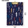 thumbnail image 2 of FMSHPON Lightning Cartoon Clipboard Hardboard Wood Nursing Clip Board and Pull for Standard A4 Letter 13x9 inches, 2 of 5