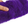 thumbnail image 4 of 4pcs Purple 15 Inch Car Steering Wheel Cover Soft Faux Plush Plush Warm Universal Wheel Protector Covers, 4 of 6