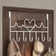 thumbnail image 1 of Ganchos para Puerta | Organizador Colgante Sin Taladrar | Ganchos Metálicos para Abrigos y Ropa | 41 X 22 Cm | Negro/Blanco/Marrón | Estante de Almacenamiento para Puerta Que Ahorra Espacio, 1 of 6
