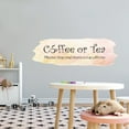 thumbnail image 2 of COFFEE & TEA - Vinyl Home Living Room Quotes Decoration Please Stop And Share A Cup With Me Lettering Art Design Coffee Cup Wall Decal Sticker 10" x 3", 2 of 5