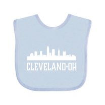 Inktastic Cleveland Ohio Skyline City Silhouette Boys or Girls Baby Bib