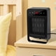 thumbnail image 5 of Calentadores para uso en interiores, calentador de pared de 1800 W con pantalla LED remota, calentador pequeño enchufable con termostato ajustable y temporizador para RV, hogar, oficina, baño, ventila, 5 of 9