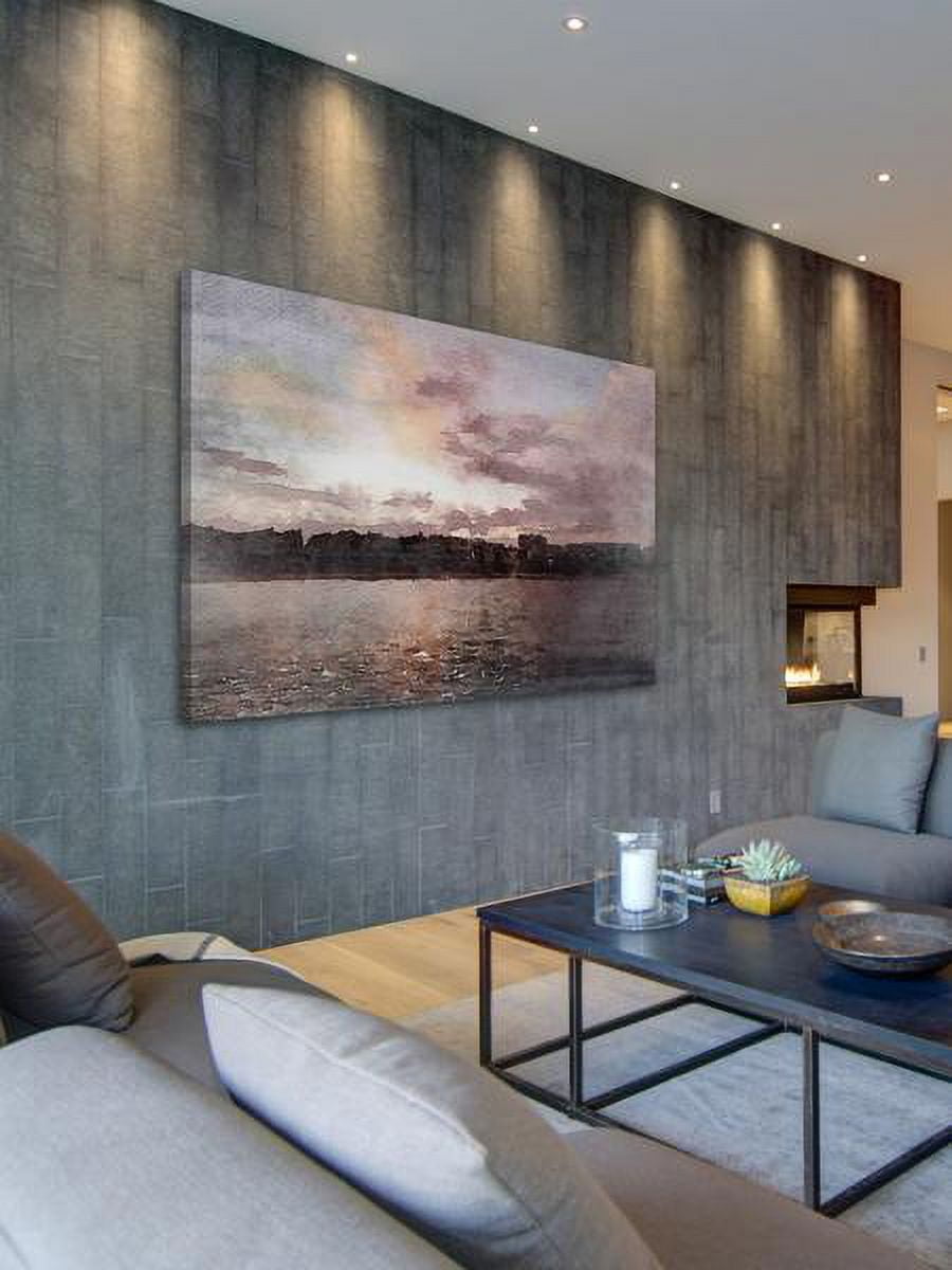 "Red Sky at Night 2" Painting Print on Wrapped Canvas