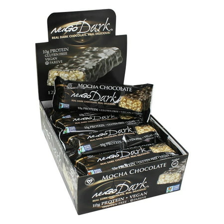 NuGo Nutrition - Dark Chocolate Bar Mocha Chocolate - 12 Bars