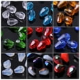 thumbnail image 2 of U8MO 100pcs 5x3mm Small Teardrop Faceted Crystal Glass Losse Beads Bulk Wholesale Lot-307# Opaque Blue, 2 of 9