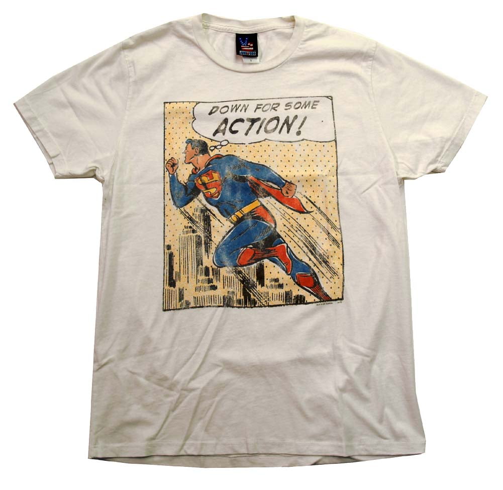 Superman Galaxy DC Comics Junk Food Licensed Adult T Shirt 