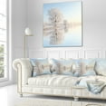 thumbnail image 3 of Designart Frosty Winter Tree by Rising - Photography Throw Pillow - 18x18, 3 of 5