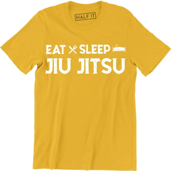 Eat Sleep Jiu Jitsu Funny Routine Mens Martial Art Combat Sport Game T-Shirt