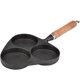 thumbnail image 1 of Mini Sartén para Huevos 3 Formas Tortilla De Hierro Fundido Sartén Huevo Hamburguesa Huevo Frito Olla,11 Afortunado Sencillez, 1 of 5
