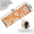 thumbnail image 3 of Palm Tree Leaves Flowers Hawaii Style Bedside Runner Rug 2'x 6' Non Slip Carpet Floor Mat Area Rug, 3 of 8