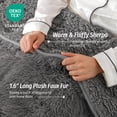 thumbnail image 5 of Sivio Fleece Weighted Blanket 15lbs for Adults, Reversible Soft Heavy Blanket, Helps Better Sleep, 60"x80" Gray, 5 of 12