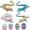 4 Pcs- Style B, variant on 6 Pieces 3D Printed Dragon Eggs, Egg Fidget Articulated Crystals, Easter Basket Stuffed Animals Set