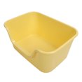 thumbnail image 1 of Large Cat Litter Box, Anti Splashing, Groove Design, Non Stick and Easy to Clean, Stylish Appearance, Large Cat Litter Box with High Sides for Large Cats, 1 of 7