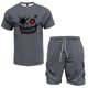 thumbnail image 2 of Pantalones Cortos Casuales Para Hombre, Pantalones Cortos Cargo Casuales Para Hombre, Pantalones Cortos de Cintura Elástica, Pantalones Cortos de Trabajo de Playa de Verano, Estilo 4 Bolsillos, Tres, 2 of 3