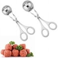 thumbnail image 2 of Stainless Steel Meat Baller Tongs, 2PC Kitchen Tools for Meatball Maker Melon Baller, 2 of 6
