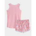 thumbnail image 2 of MyFav Girls Tank Top Pajamas–Size 6 8 10 12 14 Summer Shorts Printed PJS Set Big Kids Clothes for Tween/Teens, 2 of 4