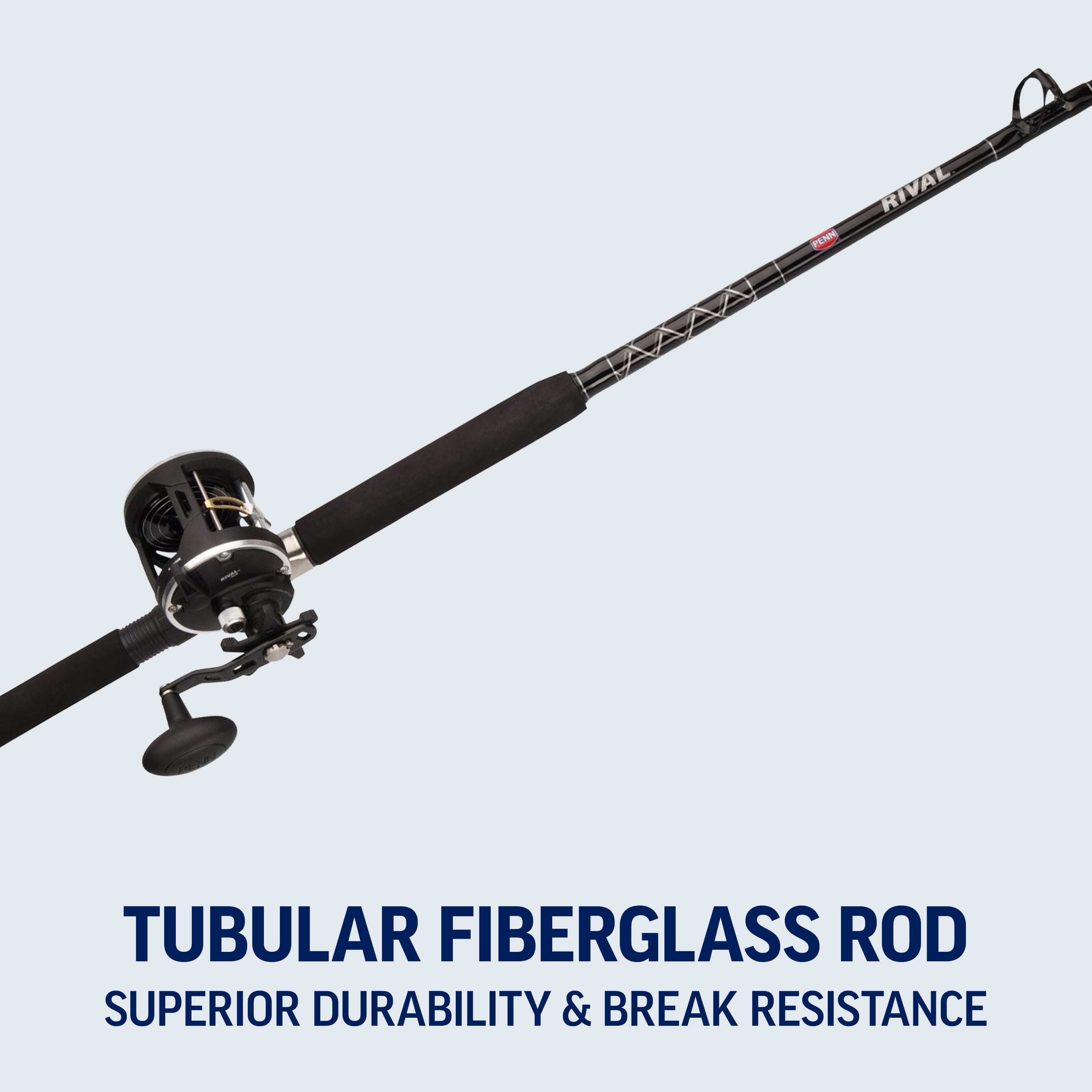 PENN Rival™ Level Wind Combo, 7' Medium Fishing Rod, 15 Size Reel