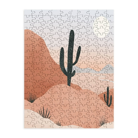 Society6 Madeline Kate Martinez Saguaro Sunset I 200 Piece Jigsaw Puzzle