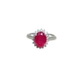 thumbnail image 3 of Natural Ruby Ring, AAA Ruby Gemstone Ring, July Birthstone, Zircon Ring, Womens Ring, Gold Micron, 925 Sterling Silver, Cocktail Tiny Ring, Dainty Minimalist Stacking jewelry, Anniversary Gift Ring, 3 of 3
