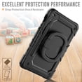 thumbnail image 4 of for Samsung Galaxy Tab S8/S7 Case 11 inch, 360 Rotating Shockproof Cover with Stand, Handle, Shoulder Strap (SM-X700/SM-T870), Black, 4 of 7