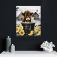 thumbnail image 4 of Nawypu Highland Cow Bathroom Decor Wall Art Funny Bathroom Farm Cow Canvas Print Black And White Cow Bathroom Wall Decor Rubber Duck Cute Cow In Bathtub Wall Art Home Decor For Bathroom Bedroom, 4 of 4