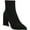 Black MC, variant on Bar III Womens Asyaf Block Heel Pointed Toe Ankle Boots