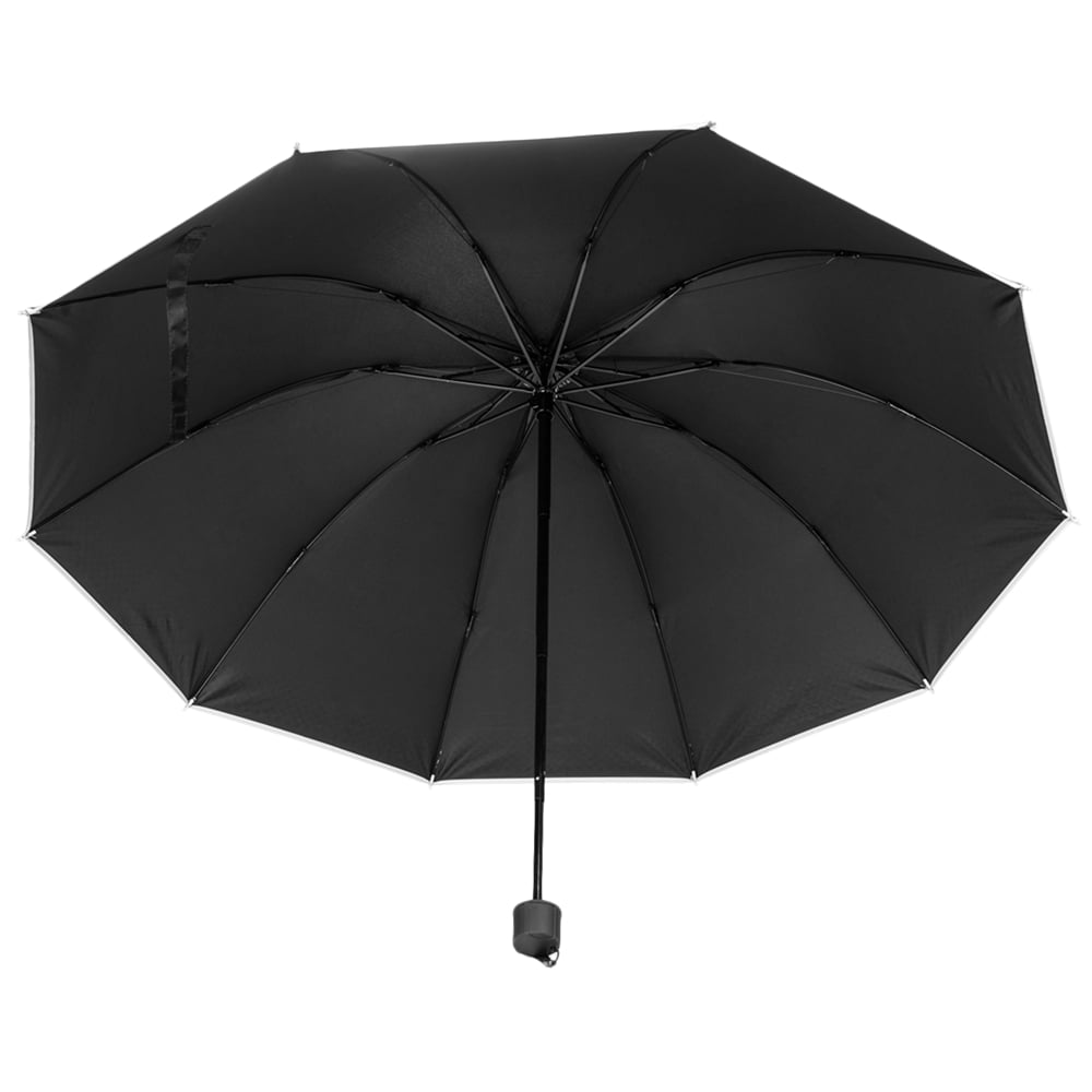 Checkered Lightweight Compact Travel Sized Windproof Nylon Umbrella With Easy Open Button