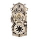 thumbnail image 2 of Reloj astronómico de Praga, pegatinas de madera vintage para nevera, engranajes giratorios, pegatinas magnéticas para nevera, pegatinas para nevera, 2 of 4
