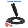 thumbnail image 4 of 1.5m/ 5ft Stereo Audio Splitter Patch Y Cable Cord 1 XLR Male to 2 RCA Male Plug, 4 of 7