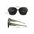 thumbnail image 7 of HYwys Oversized Sunglasses Fit Over Glasses for Women, Polarized Square Fitover Sun Shades UV400 Protection, 7 of 7