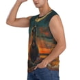 thumbnail image 3 of Fuzoiu Sunset Prairie Meditating Horse Print Men's Sleeveless T-shirt,Sleeveless Tee Shirts,Quick-Dry Athletic Tank Top for Gym, Running, Sports & Outdoor Activities-XX-Large, 3 of 7