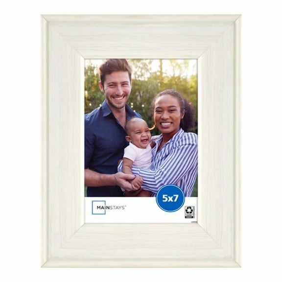 New 5X7 Rustic White Decorative Tabletop Picture Frame