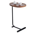 thumbnail image 4 of Cfowner 2-Pieces C-Shaped Coffee Table-Brown, 4 of 5