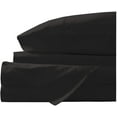 thumbnail image 4 of Organic Cotton Bed Sheets Set - 1000TC King Size Ultra Black - 4 Piece Bedding - 100% Extra Long Staple, Soft Sateen Weave Bedsheets - Fits 15" Deep Pocket Mattress, 4 of 8